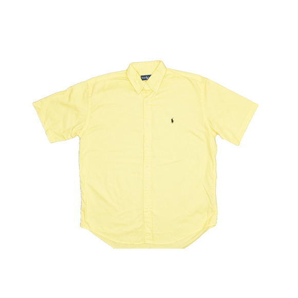 Ralph Lauren Men's Yellow Blake Short Sleeve Button Down Size L Short Sleeve - Picture 1 of 8